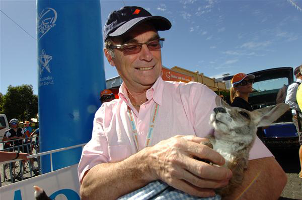 Bernard Hinault with kangaroo